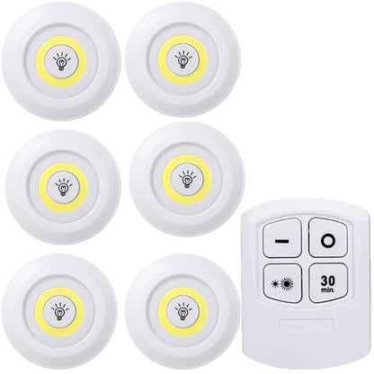 Kit Luminárias LED sem fio com Controle Remoto